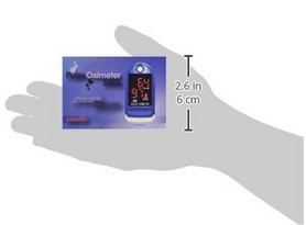 Fingerpulsoximeter OXHC 50 DL mit LED Display incl. Batterien/Tasche/Silikonhlle/Trageband