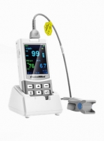 Hand-Pulsoximeter MD-300 M Handheld von ChoiceMMed mit Sensor Tragetasche Silikonschutzhlle
