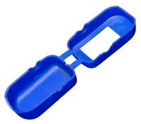 Silikonprotektor Schutzhlle blau fr Fingerpulsoximeter